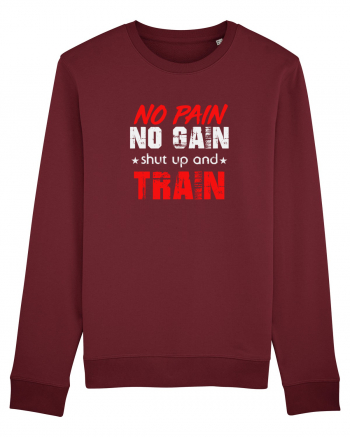 No Pain No Gain Burgundy