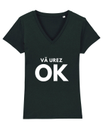 vă urez OK Tricou mânecă scurtă guler V Damă Evoker