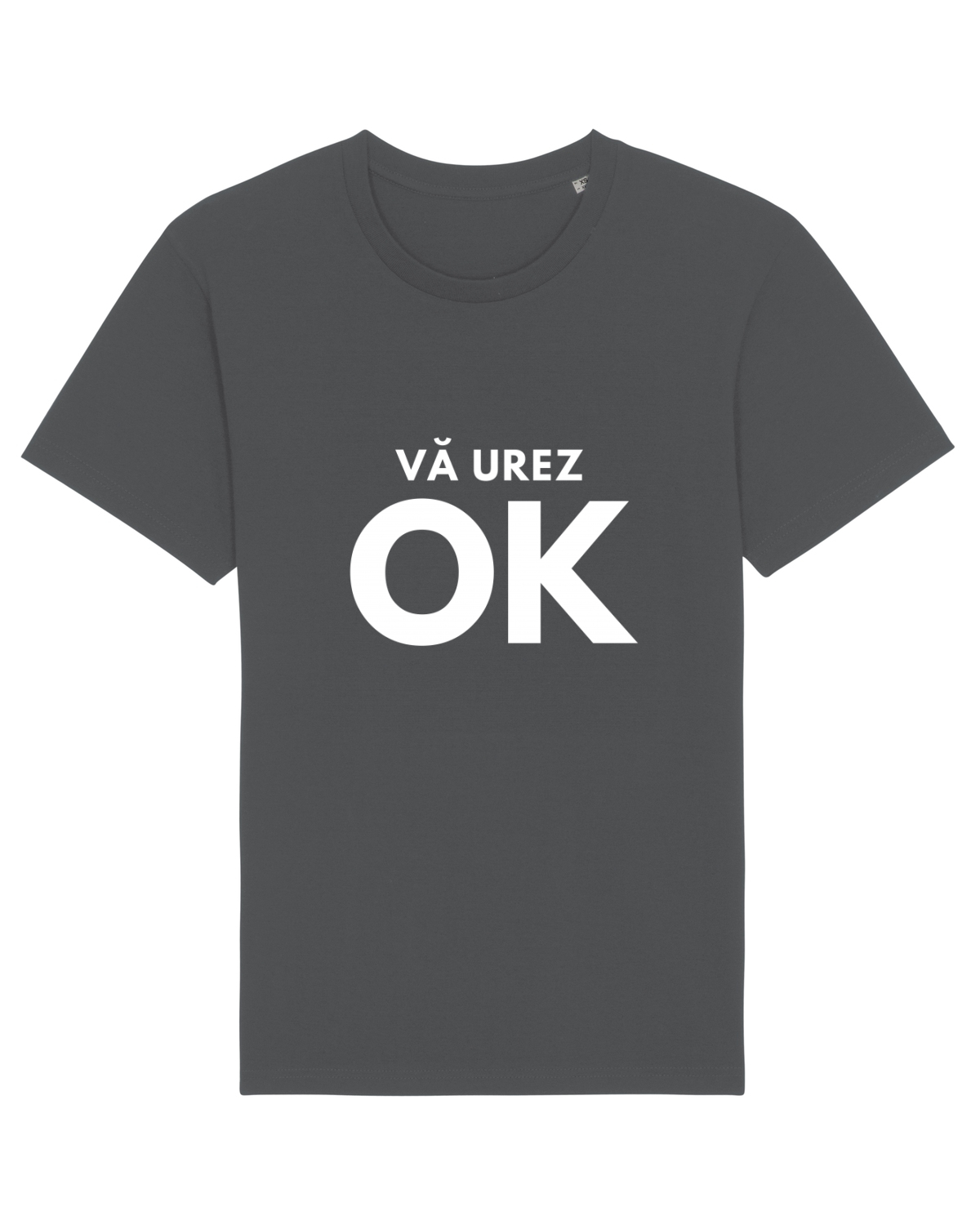 Tricou mânecă scurtă Unisex Rocker Anthracite