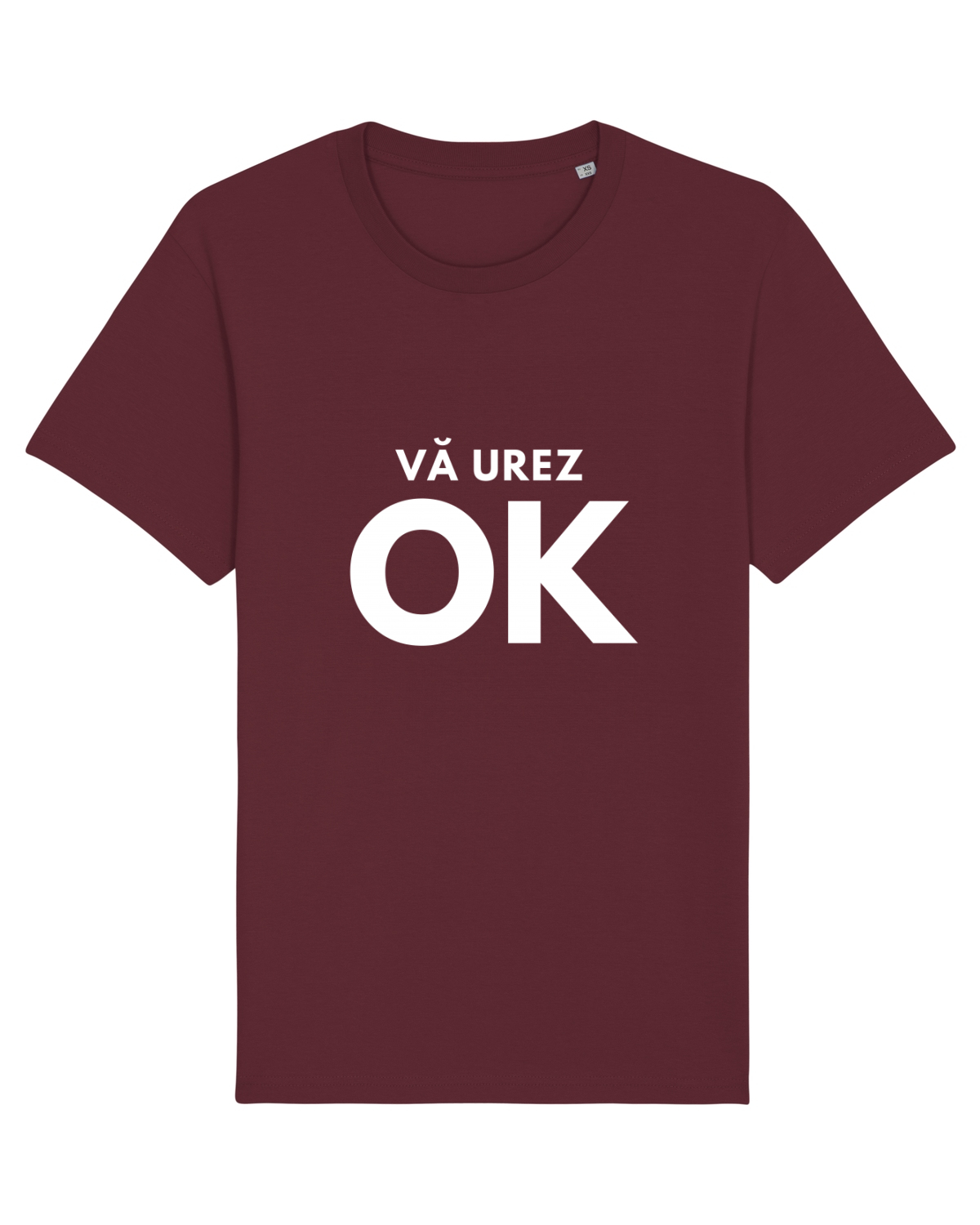 Tricou mânecă scurtă Unisex Rocker Burgundy