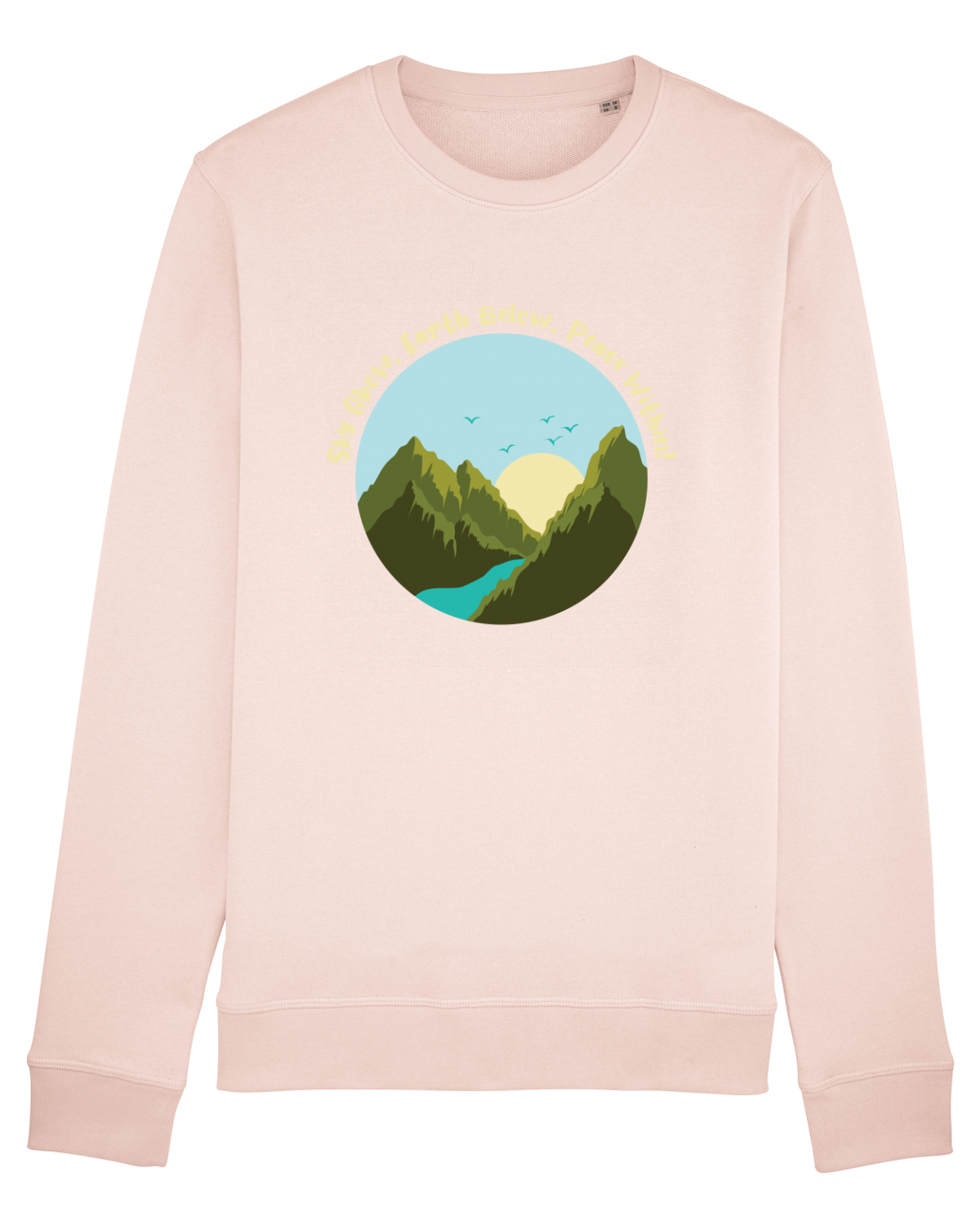 Bluză mânecă lungă Unisex Rise Candy Pink