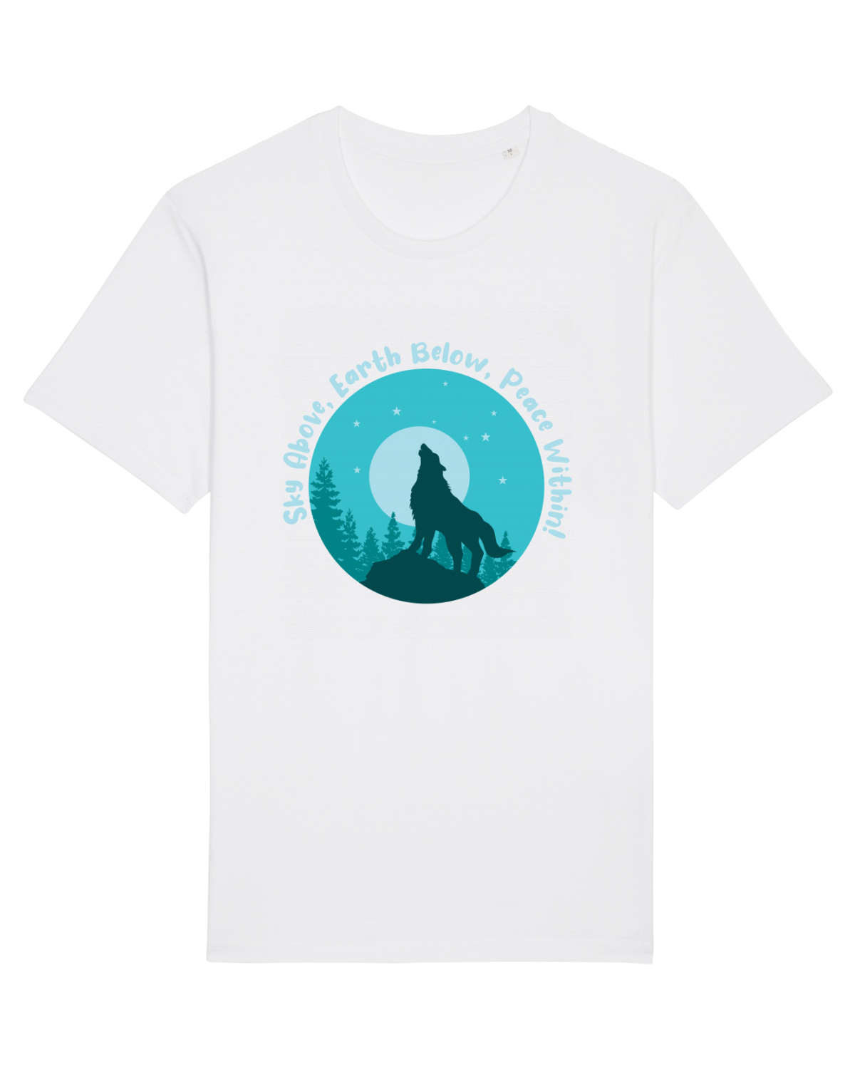 Tricou mânecă scurtă Unisex Rocker White