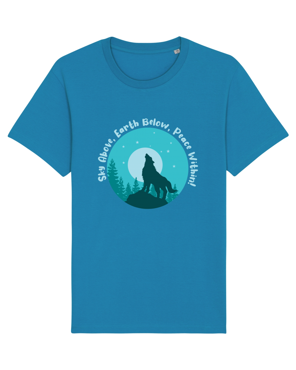 Tricou mânecă scurtă Unisex Rocker Azur