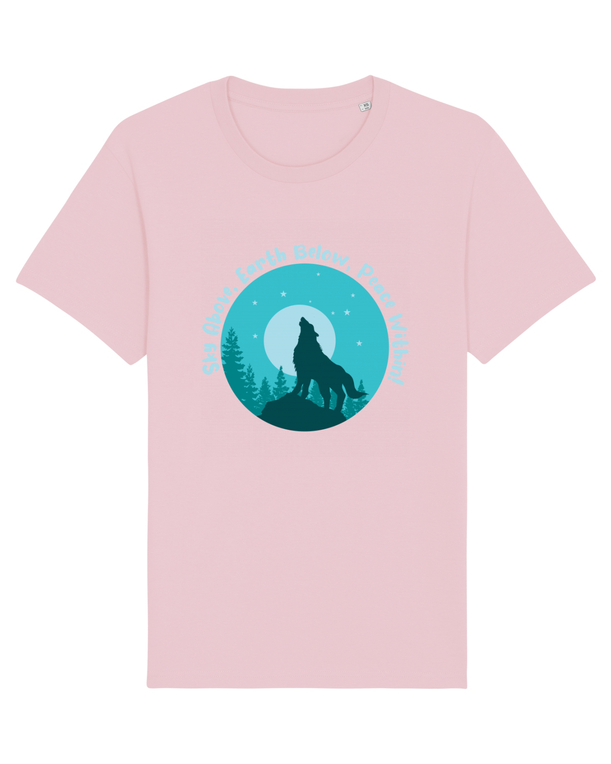 Tricou mânecă scurtă Unisex Rocker Cotton Pink