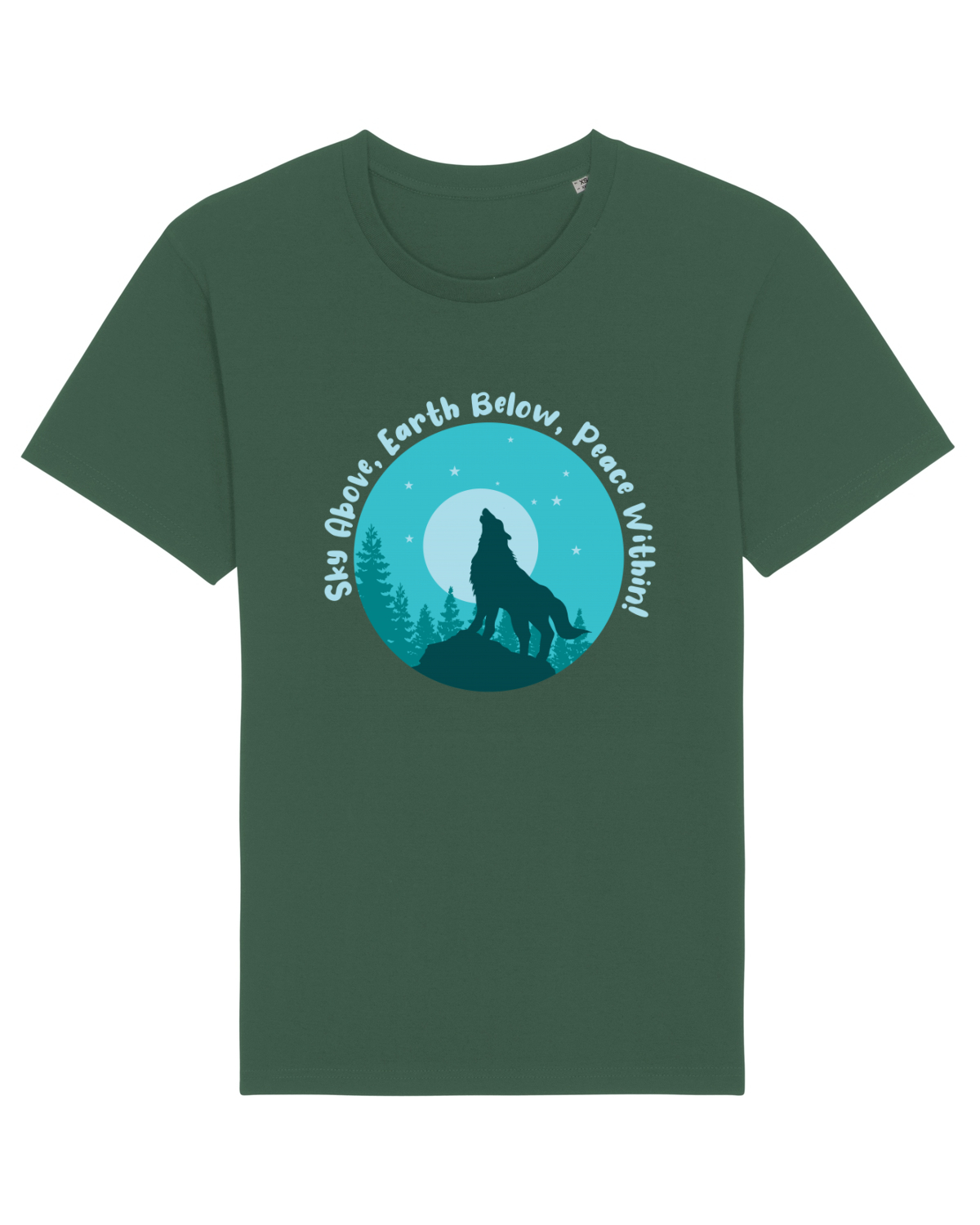 Tricou mânecă scurtă Unisex Rocker Bottle Green