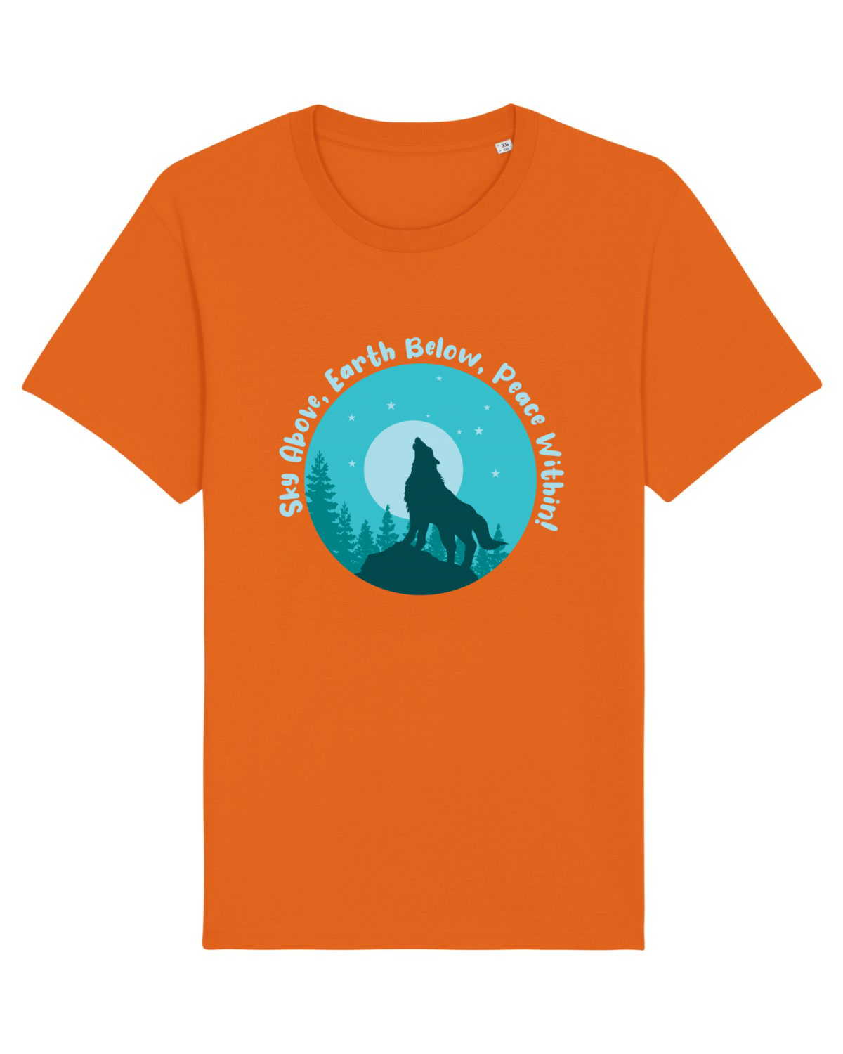 Tricou mânecă scurtă Unisex Rocker Bright Orange