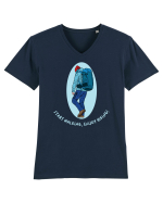 Start Walking, Enjoy Hiking! Tricou mânecă scurtă guler V Bărbat Presenter