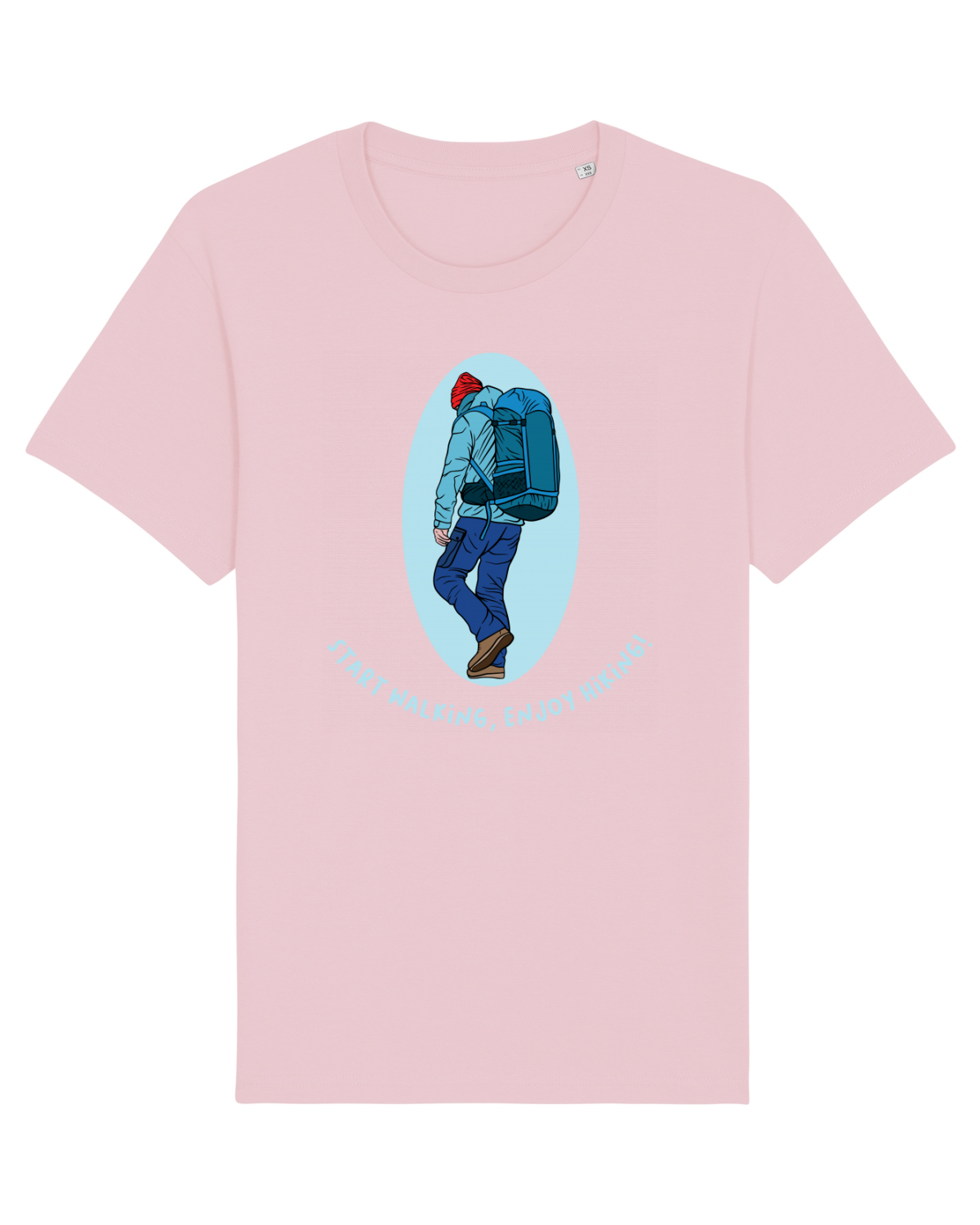 Tricou mânecă scurtă Unisex Rocker Cotton Pink