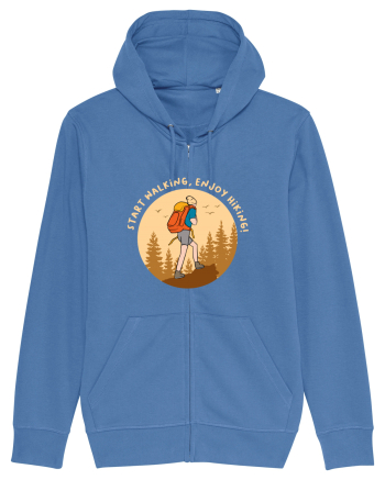 Start Walking, Enjoy Hiking! Bright Blue