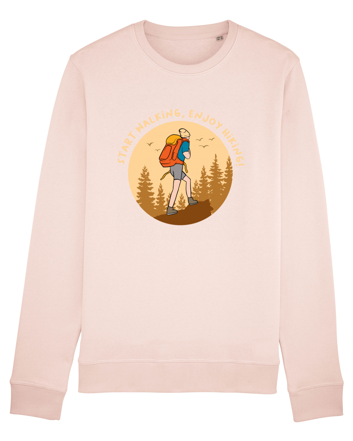Bluză mânecă lungă Unisex Rise Candy Pink