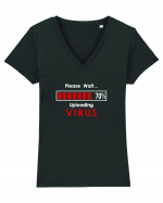 Virus Tricou mânecă scurtă guler V Damă Evoker