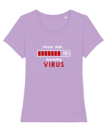 Virus Tricou mânecă scurtă guler larg fitted Damă Expresser