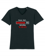 Virus Tricou mânecă scurtă guler V Bărbat Presenter