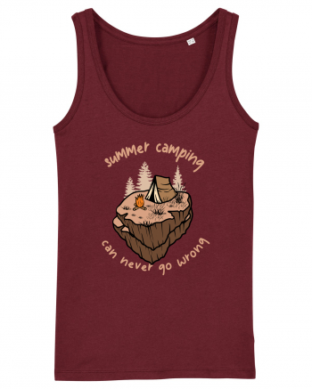 Summer Camping Can Never Go Wrong Burgundy