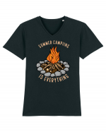 Summer Camping is Everything Tricou mânecă scurtă guler V Bărbat Presenter