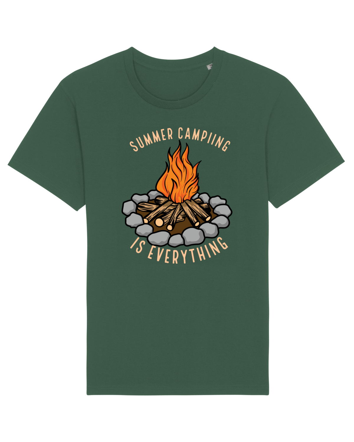 Tricou mânecă scurtă Unisex Rocker Bottle Green
