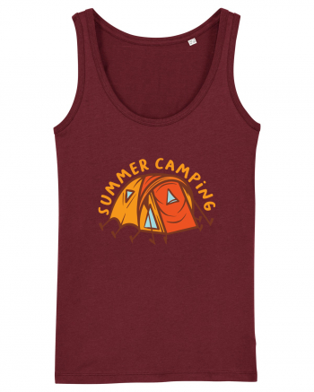 Summer Camping Burgundy