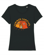 Summer Camping Tricou mânecă scurtă guler larg fitted Damă Expresser