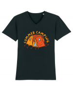 Summer Camping Tricou mânecă scurtă guler V Bărbat Presenter