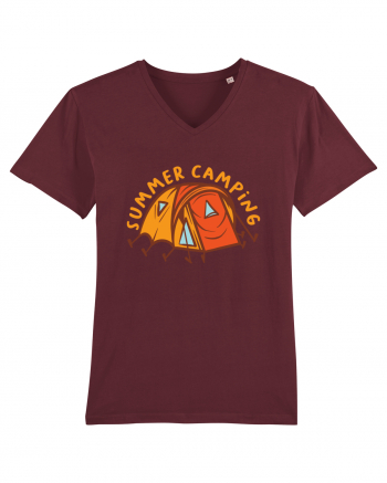 Summer Camping Burgundy