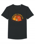 Summer Camping Tricou mânecă scurtă guler larg Bărbat Skater