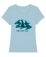 The Tent Life Tricou mânecă scurtă guler larg fitted Damă Expresser