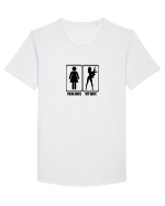 I love my wife Tricou mânecă scurtă guler larg Bărbat Skater