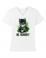 cu atitudine irlandeză - Be hungry Tricou mânecă scurtă guler V Bărbat Presenter