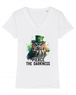 cu atitudine irlandeză - Pierce the darkness Tricou mânecă scurtă guler V Damă Evoker