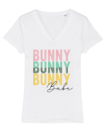 Bunny Babe x3 Tricou mânecă scurtă guler V Damă Evoker