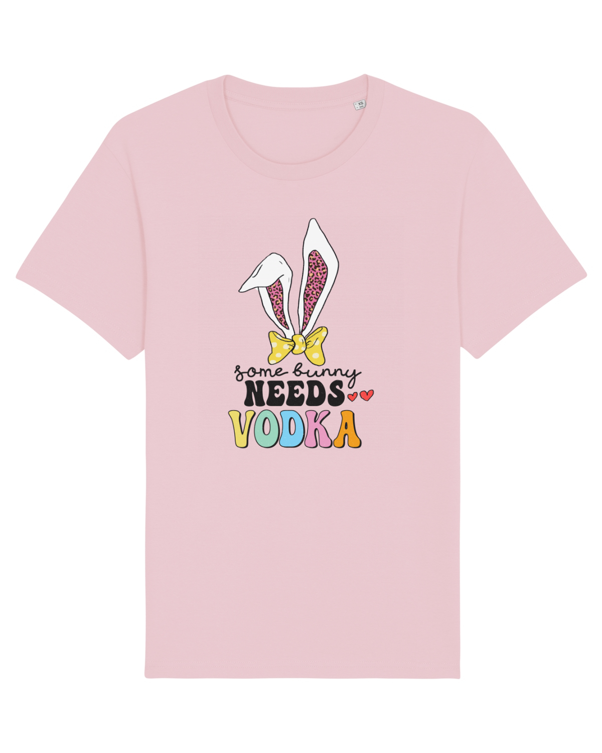 Tricou mânecă scurtă Unisex Rocker Cotton Pink
