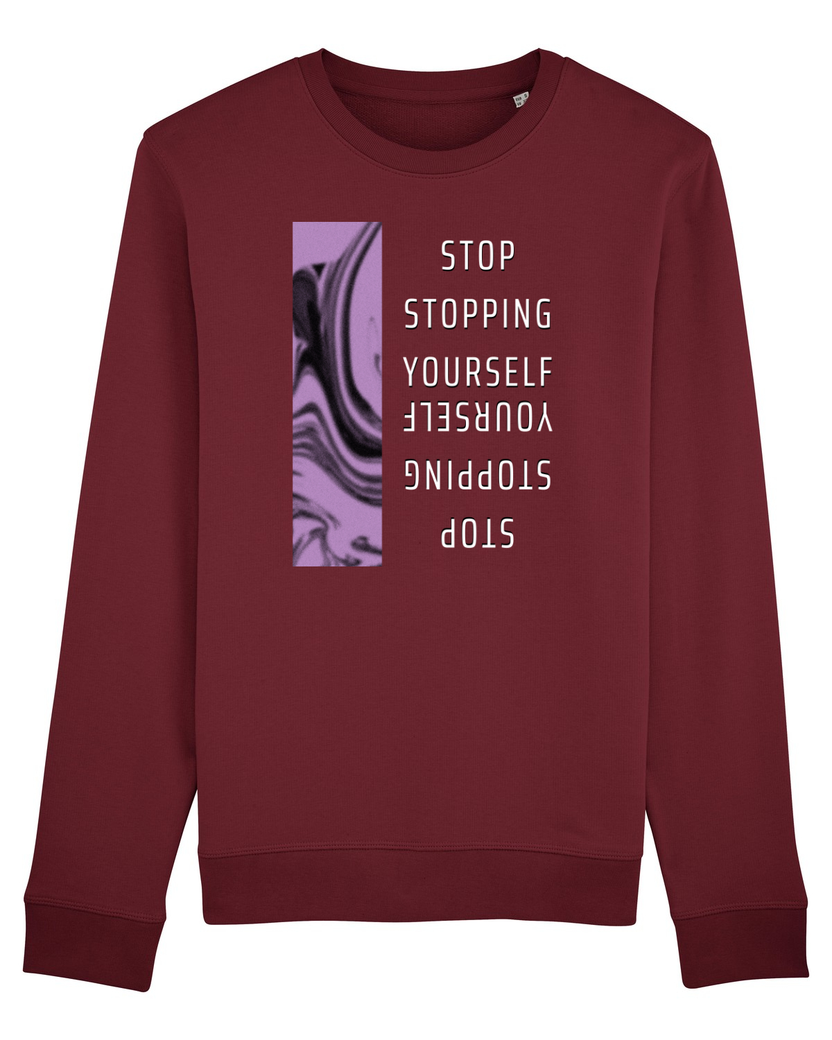 Bluză mânecă lungă Unisex Rise Burgundy