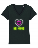 Fii cu mine! Tricou mânecă scurtă guler V Damă Evoker