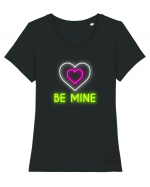 Fii cu mine! Tricou mânecă scurtă guler larg fitted Damă Expresser