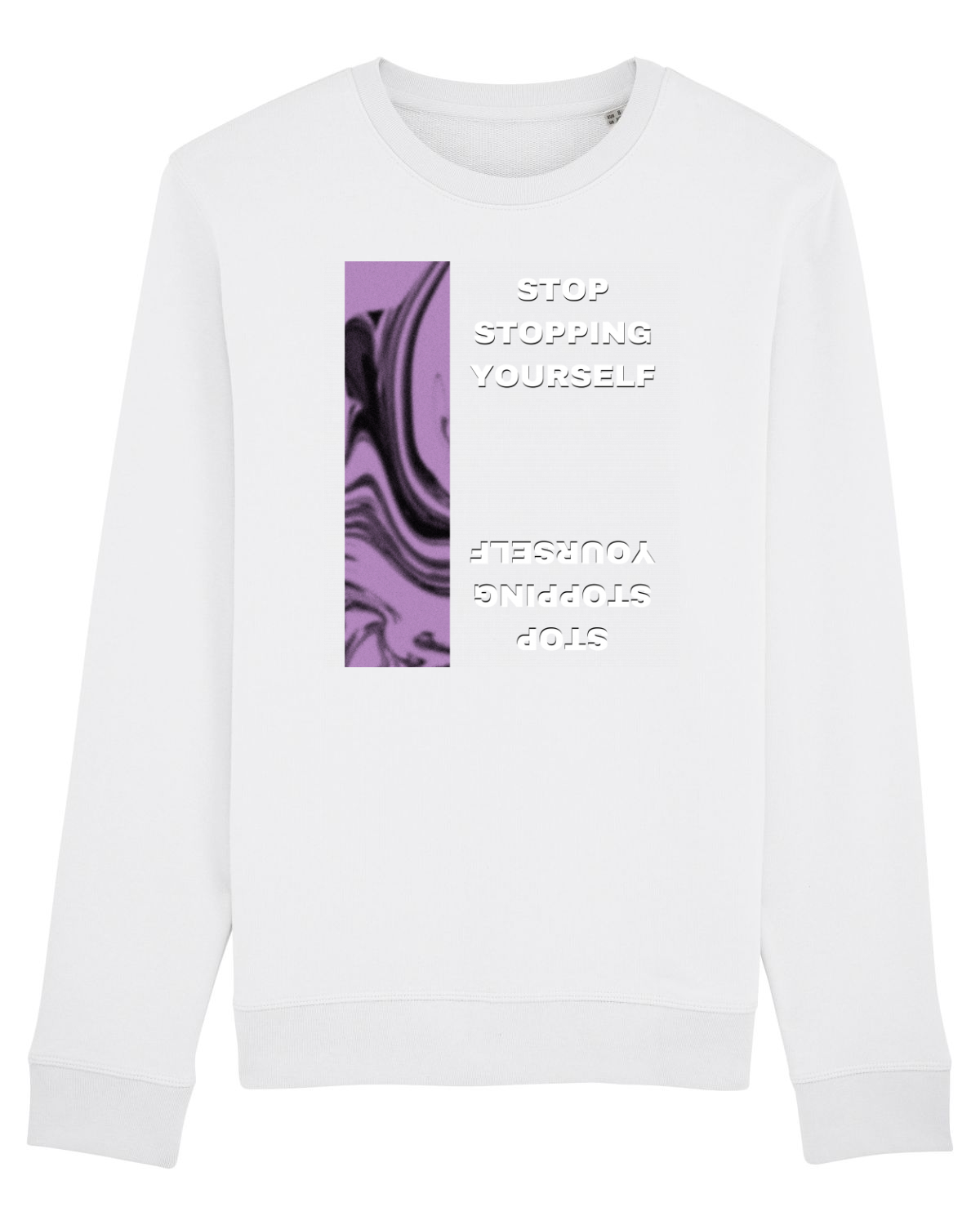 Bluză mânecă lungă Unisex Rise White