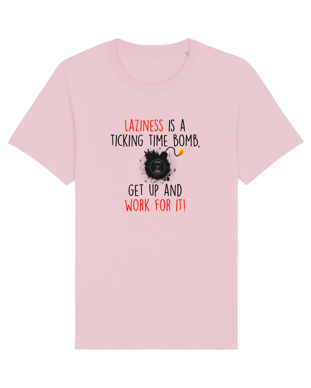 Tricou mânecă scurtă Unisex Rocker Cotton Pink