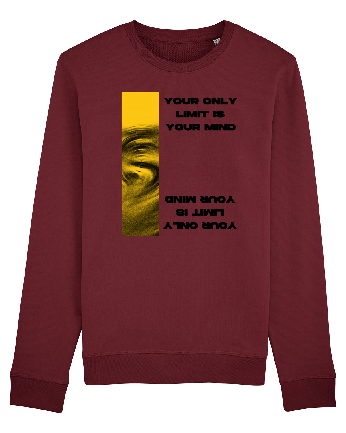 Bluză mânecă lungă Unisex Rise Burgundy