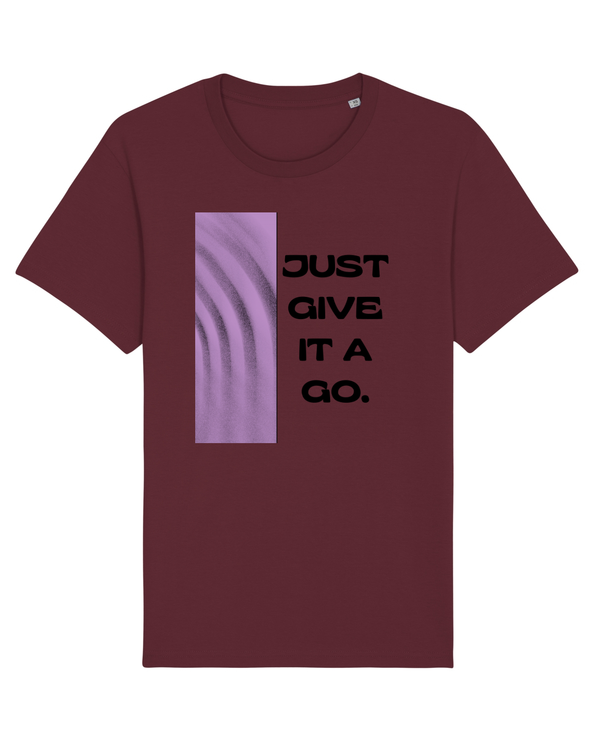 Tricou mânecă scurtă Unisex Rocker Burgundy