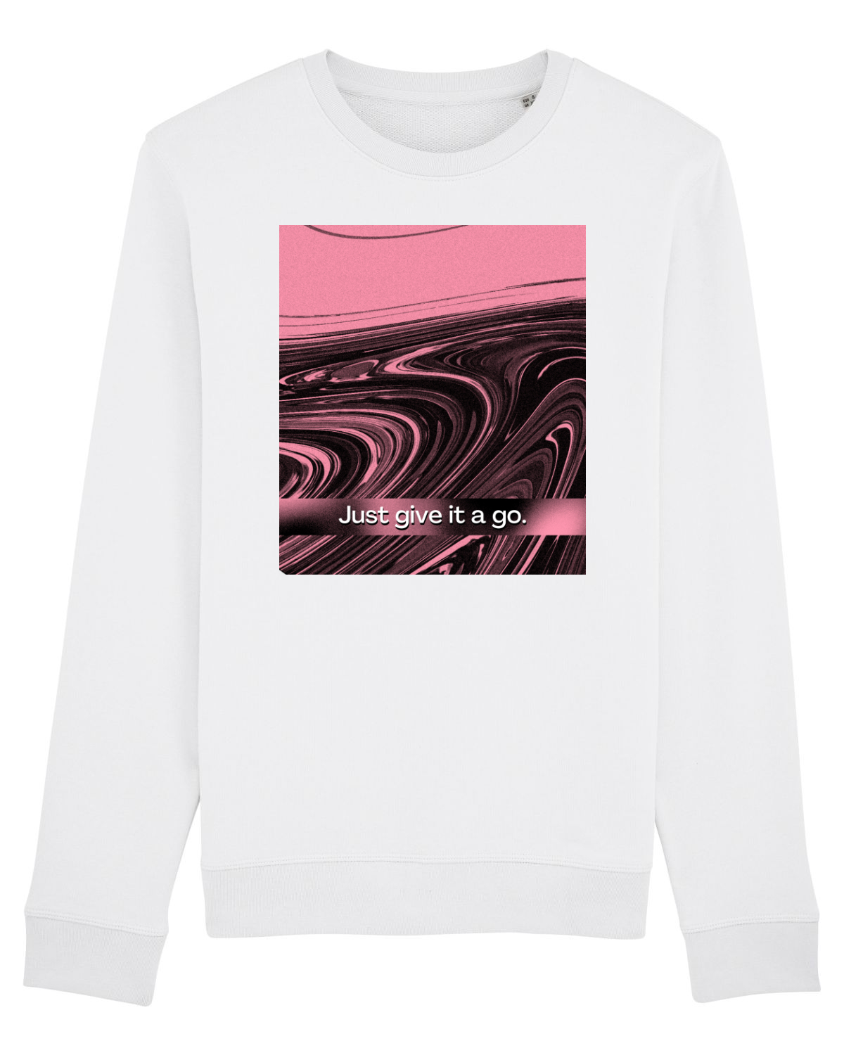 Bluză mânecă lungă Unisex Rise White