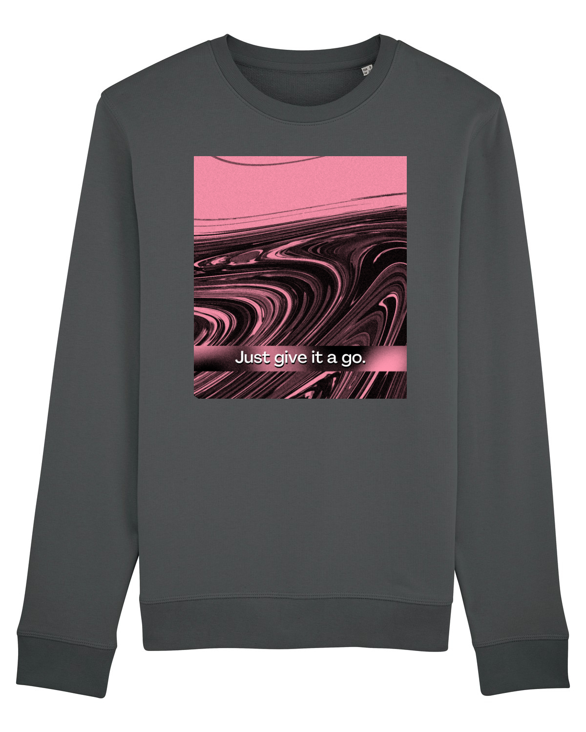 Bluză mânecă lungă Unisex Rise Anthracite