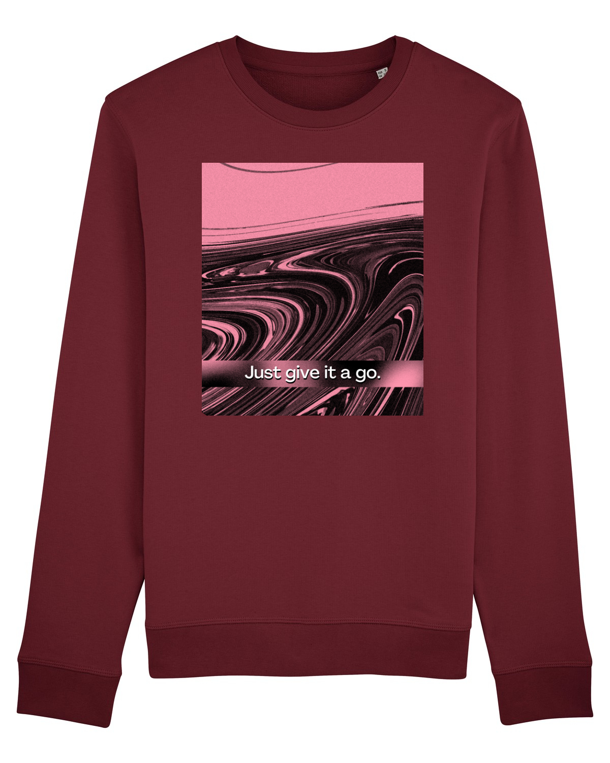 Bluză mânecă lungă Unisex Rise Burgundy