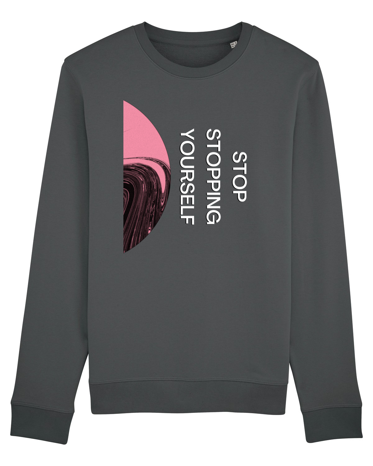Bluză mânecă lungă Unisex Rise Anthracite