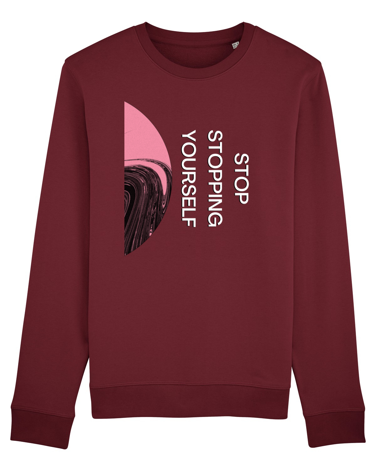Bluză mânecă lungă Unisex Rise Burgundy