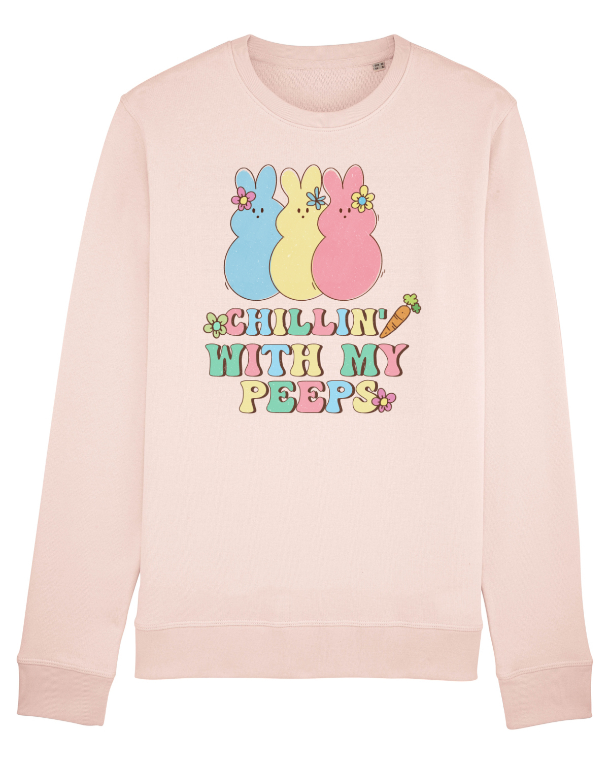 Bluză mânecă lungă Unisex Rise Candy Pink