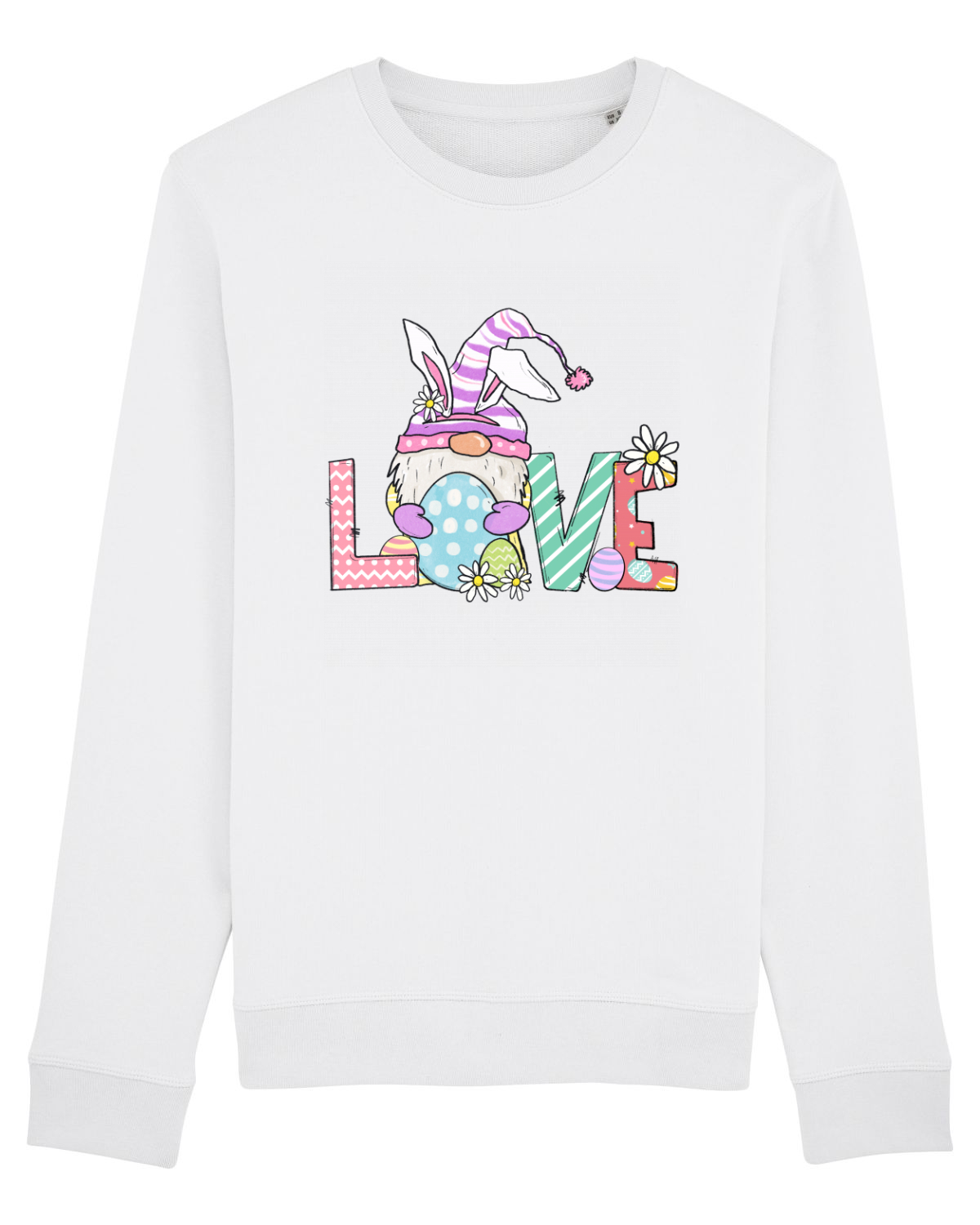 Bluză mânecă lungă Unisex Rise White