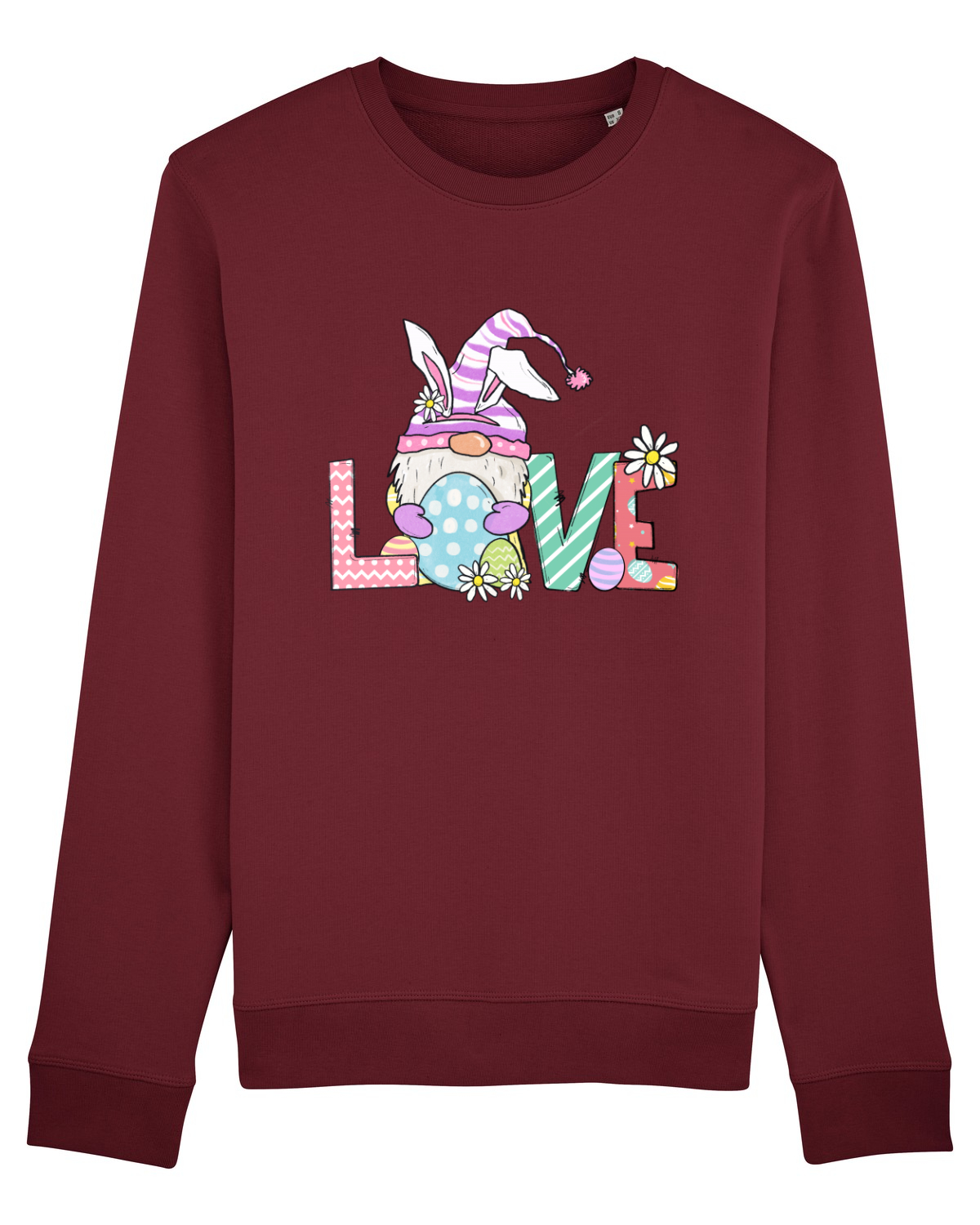 Bluză mânecă lungă Unisex Rise Burgundy