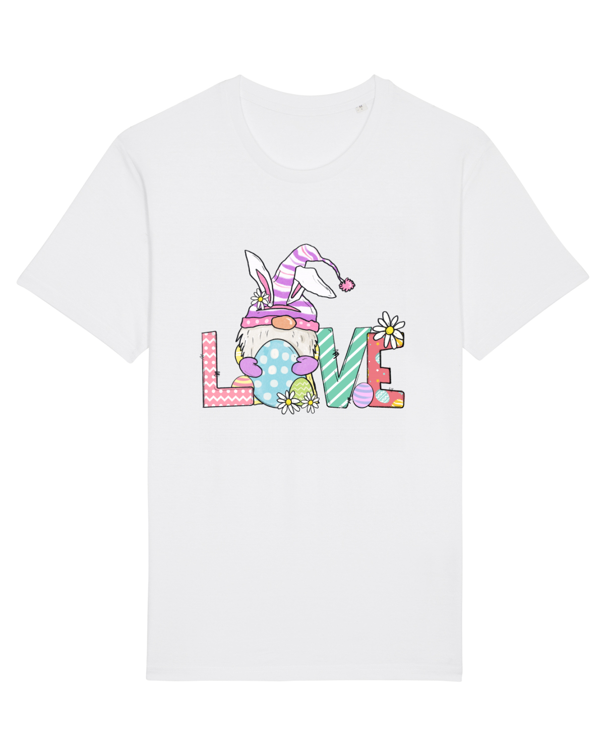 Tricou mânecă scurtă Unisex Rocker White