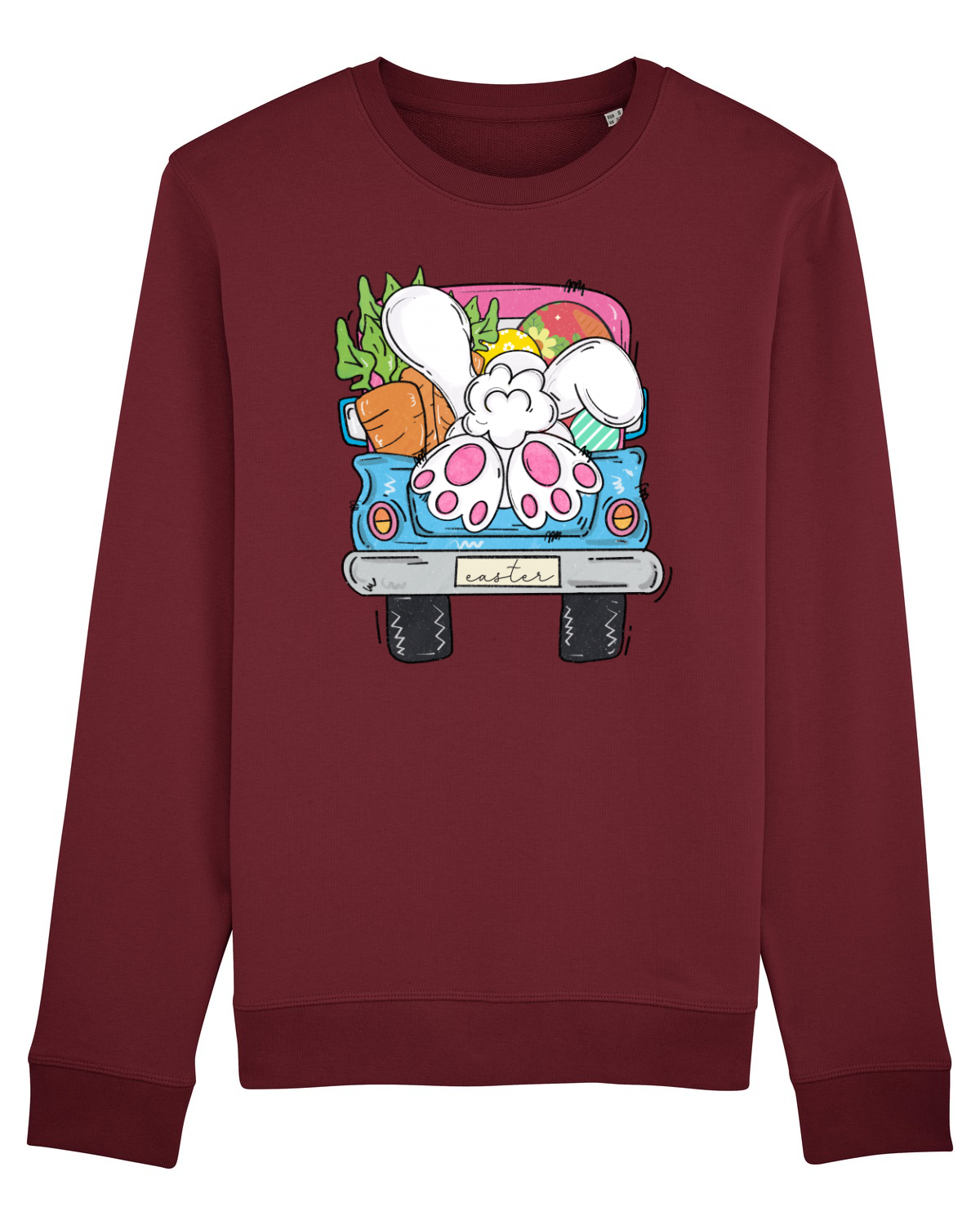 Bluză mânecă lungă Unisex Rise Burgundy