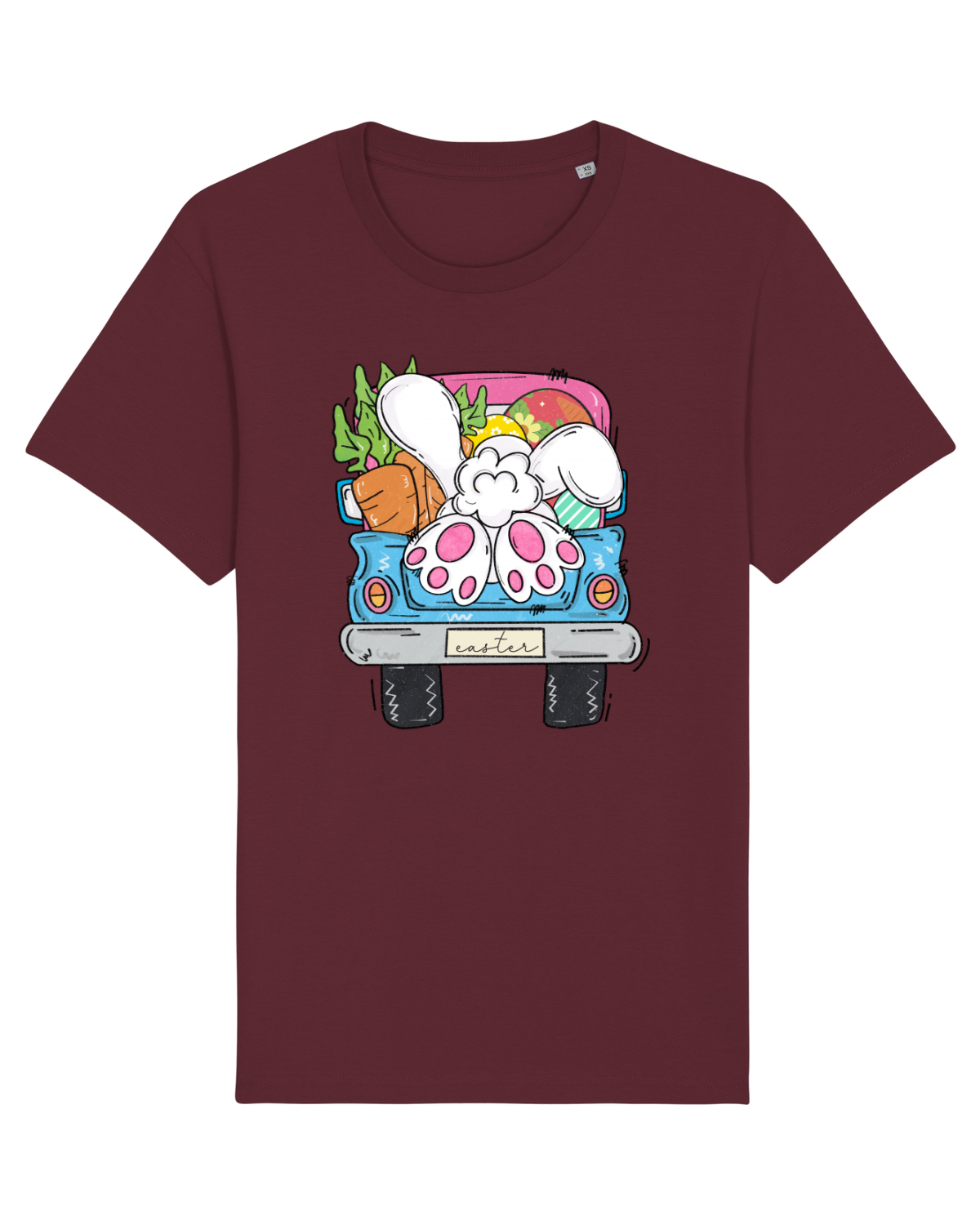 Tricou mânecă scurtă Unisex Rocker Burgundy