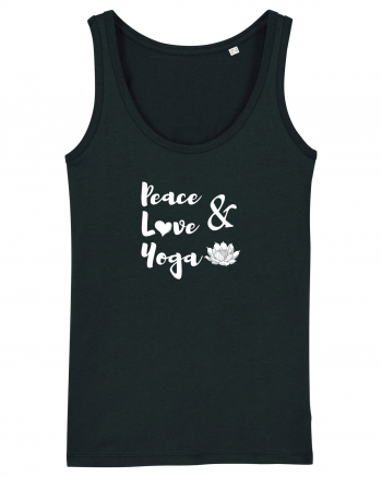 Peace Love Yoga Black